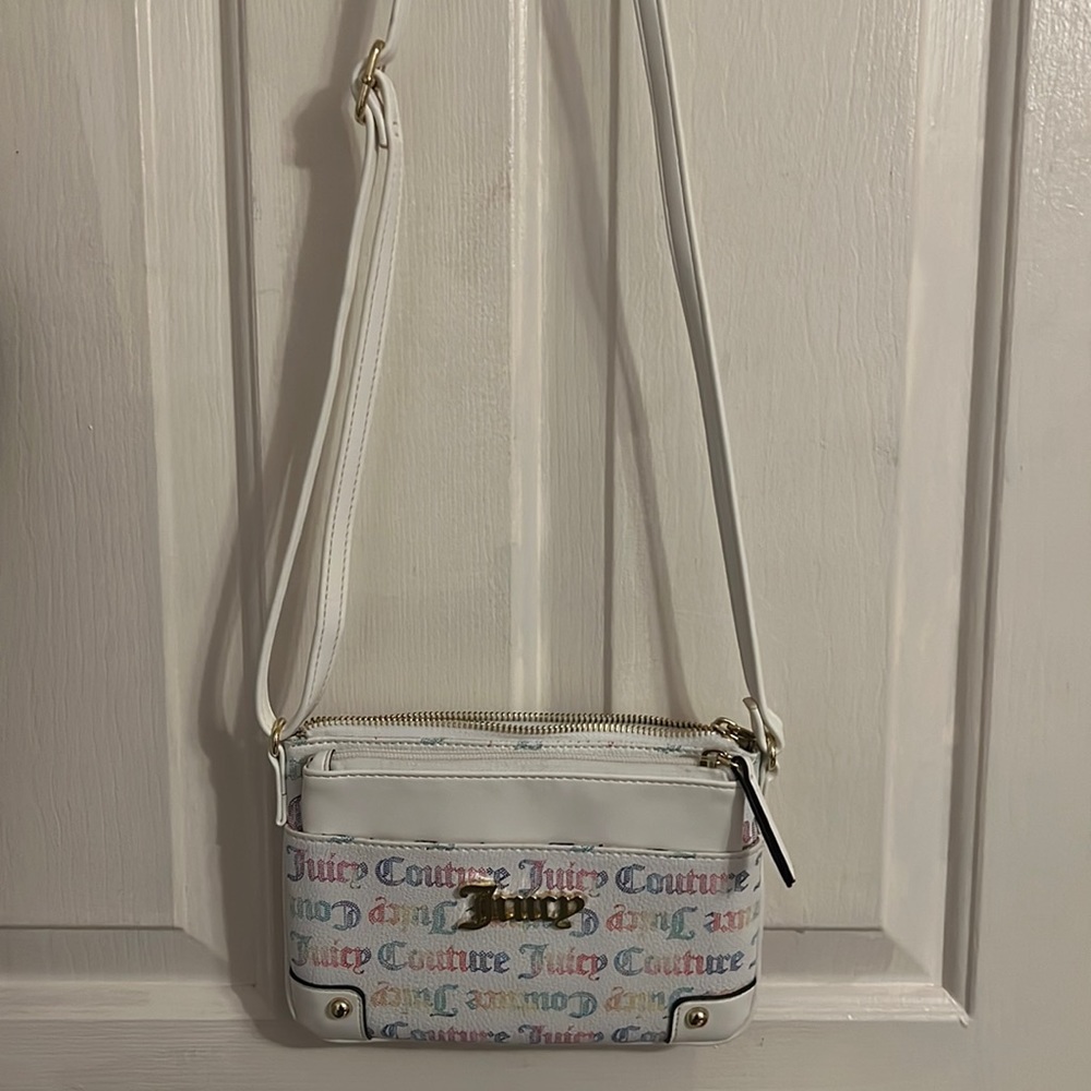 Multi-colored on white Juicy Couture Crossbody.